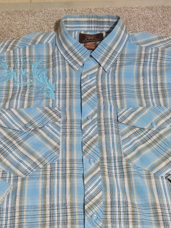 Painted Mesa Other - Vintage Painted Mesa Embroidered Western Shirt - Pearl Snap Size XLT